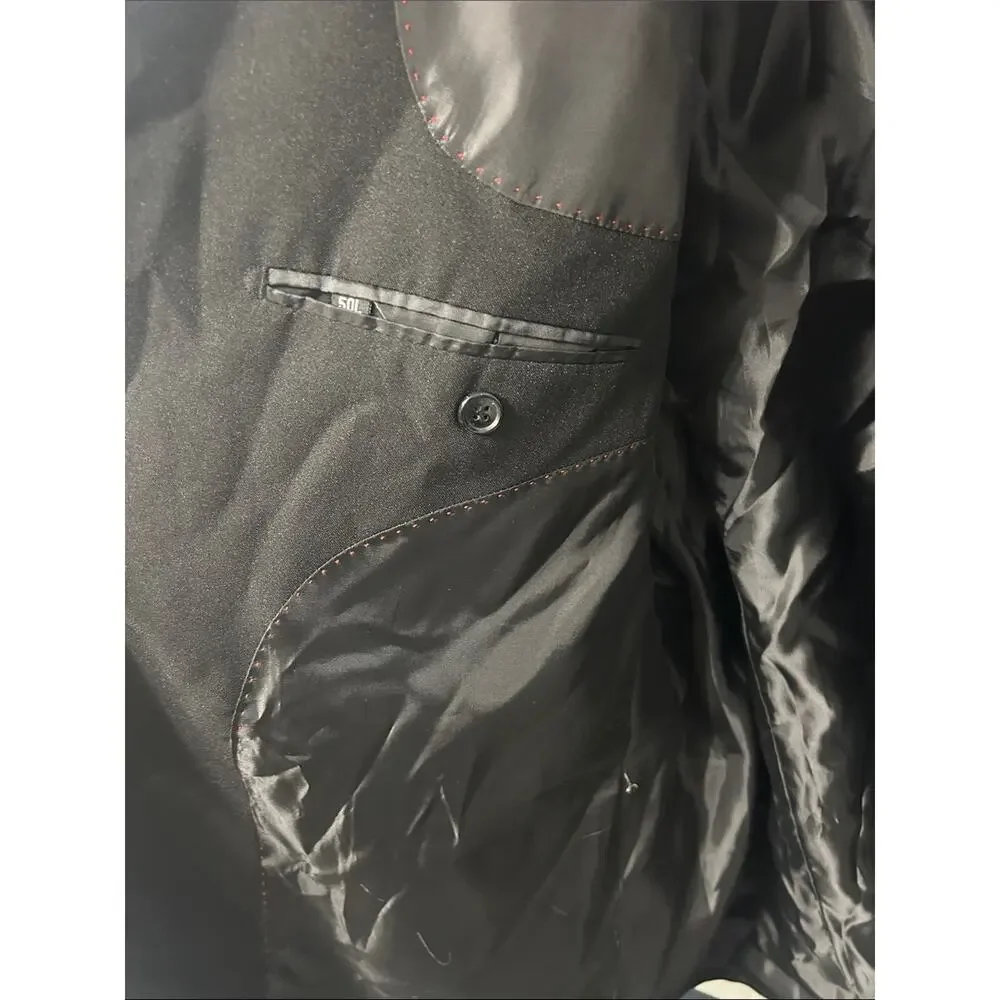 Source Unknown Black Men's Single-Breasted Blazer